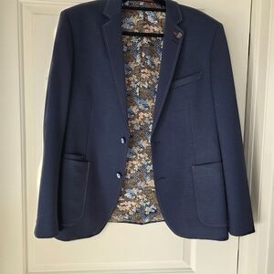 Men's Blue Blazer Au Noir